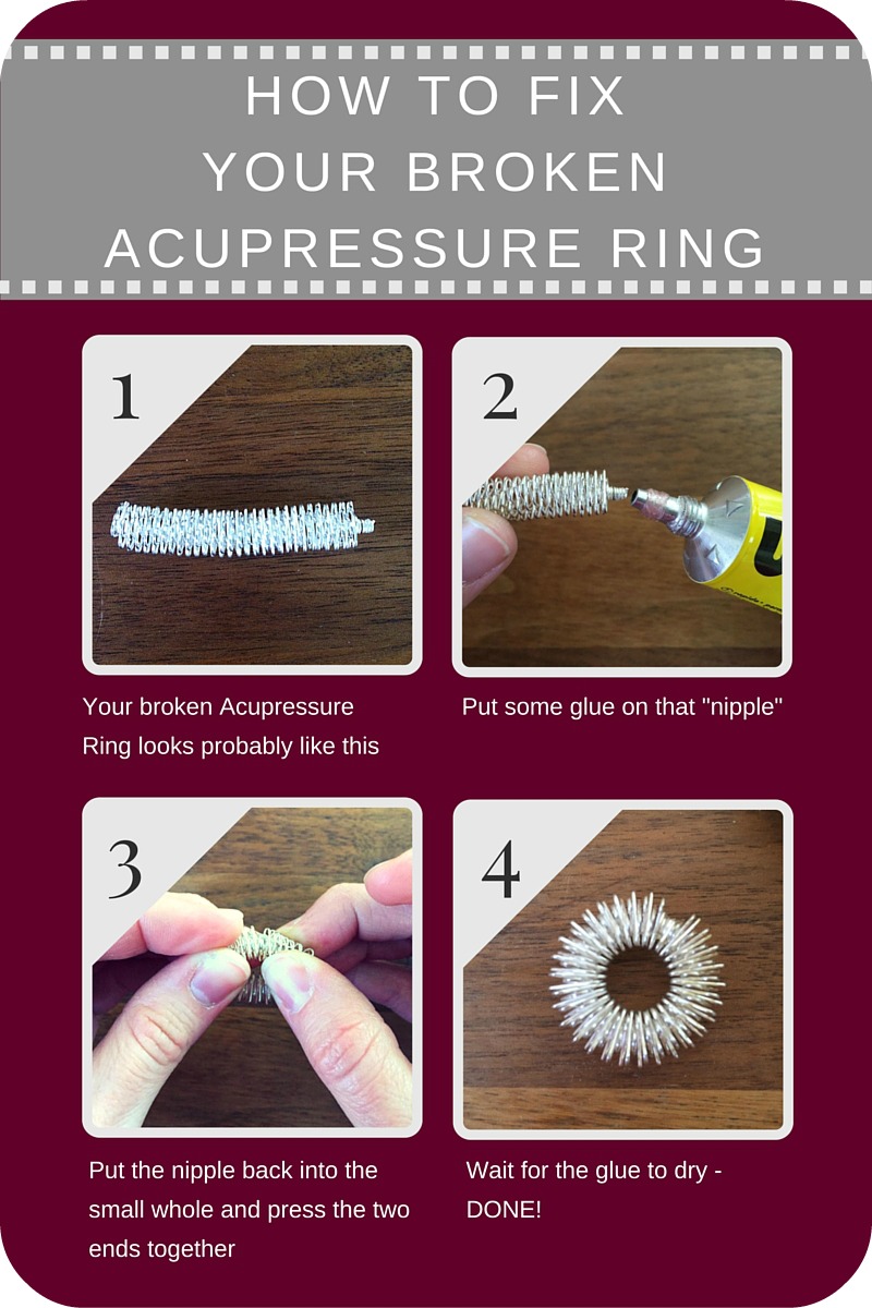 How to fix a broken acupressure ring from Qialance.com