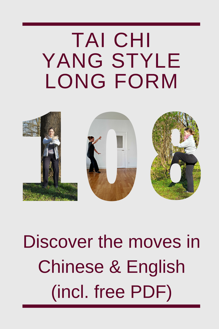 Yang style Tai Chi 108 form (long form) in Chinese, English & German