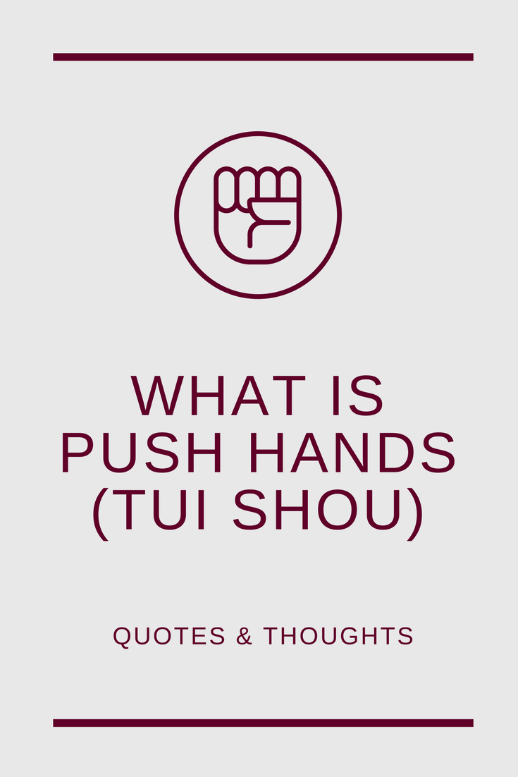 what is push hands or tui shou