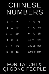 Chinese numbers 1-10 ; 100 ; 1000 for Tai Chi practitioners and Qi Gong enthusiasts